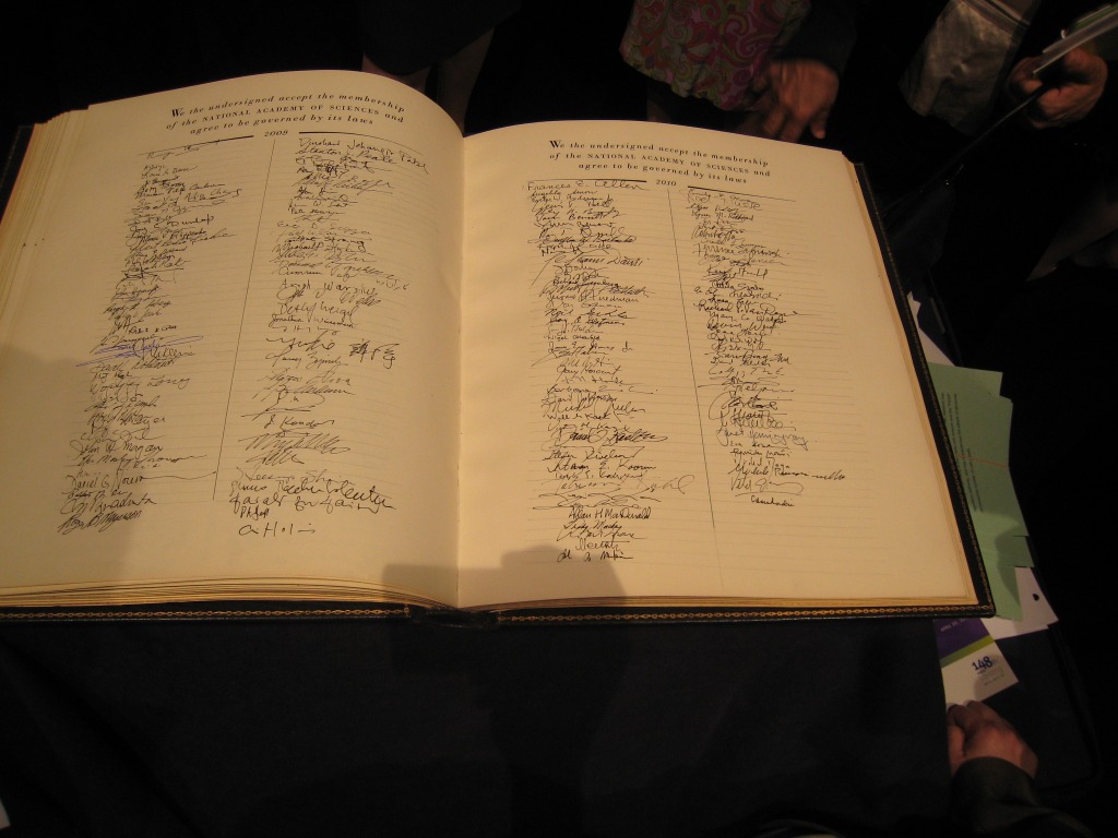 My Signature in National Academy of Sciences Book
